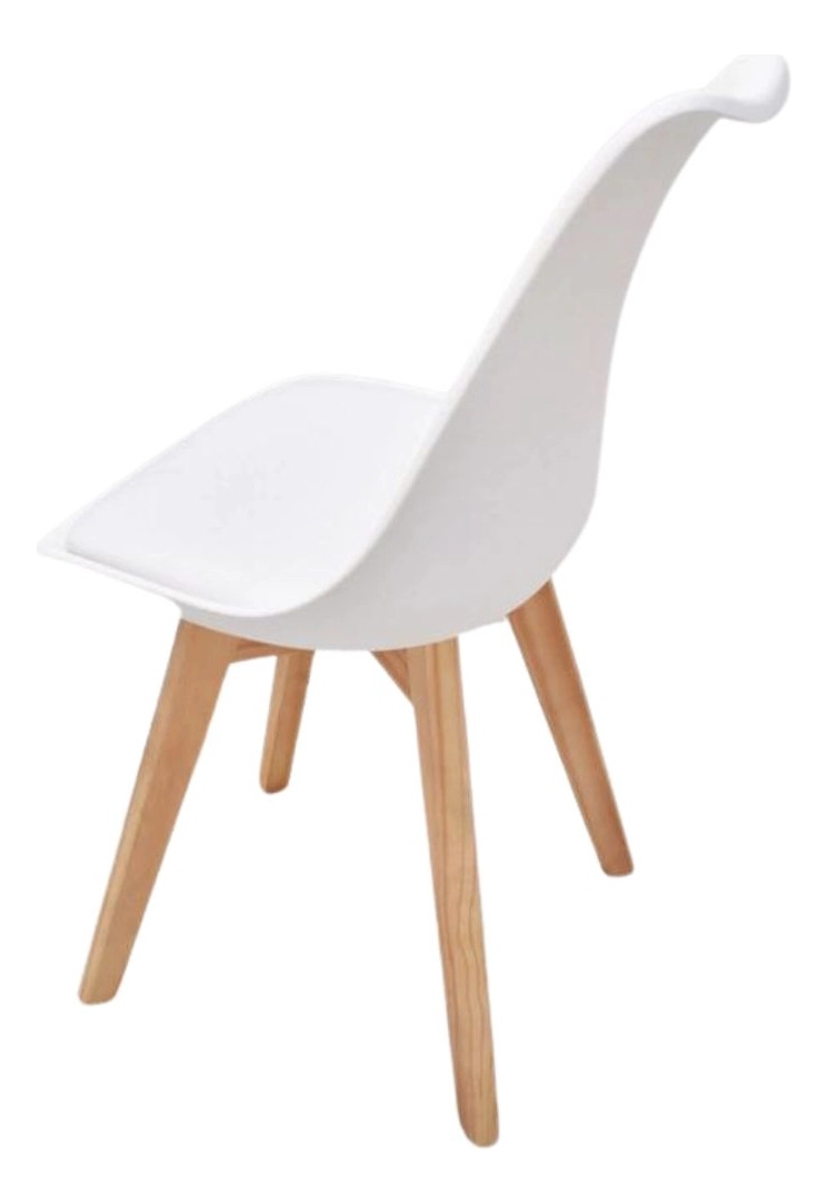 PACK TODODESCUENTO BLANCO 4 SILLAS TULIP COMEDOR BAR NEGOCIO - 4