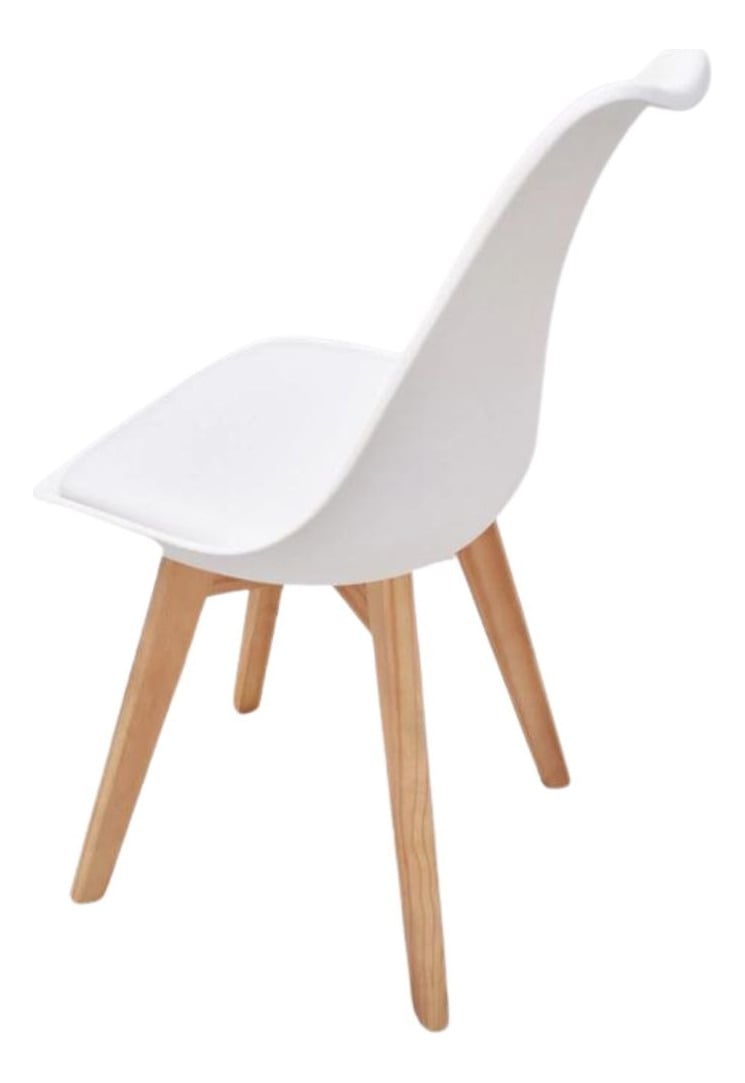 PACK TODODESCUENTO BLANCO 4 SILLAS TULIP COMEDOR BAR NEGOCIO - 4