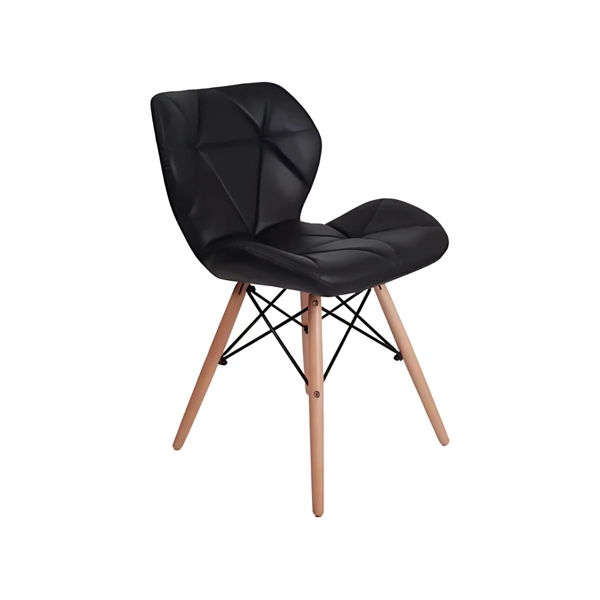PACK TODODESCUENTO NEGRO 4 SILLAS EAMES AVIADOR MARIPOSA COMEDOR - 1
