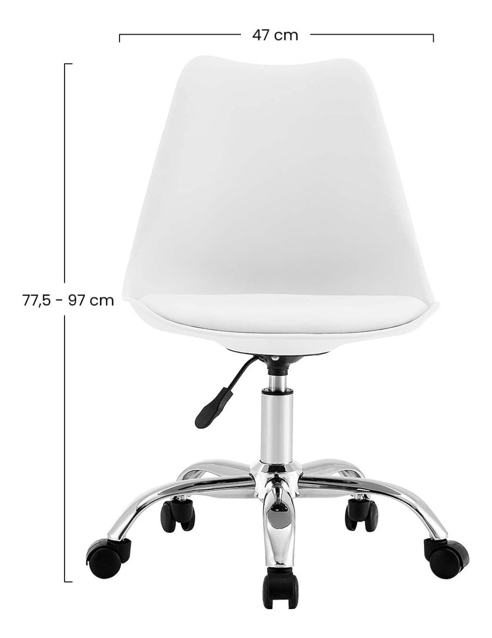 PACK 4 SILLA OFICINA EAMES ACOLCHADA TULIP, ESCRITORIO - 5