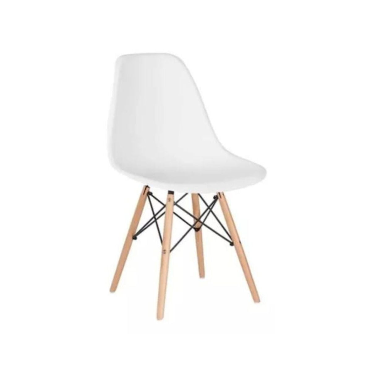 PACK TODODESCUENTO BLANCO 4 SILLAS EAMES DSW COMEDOR BAR NEGOCIO - 2