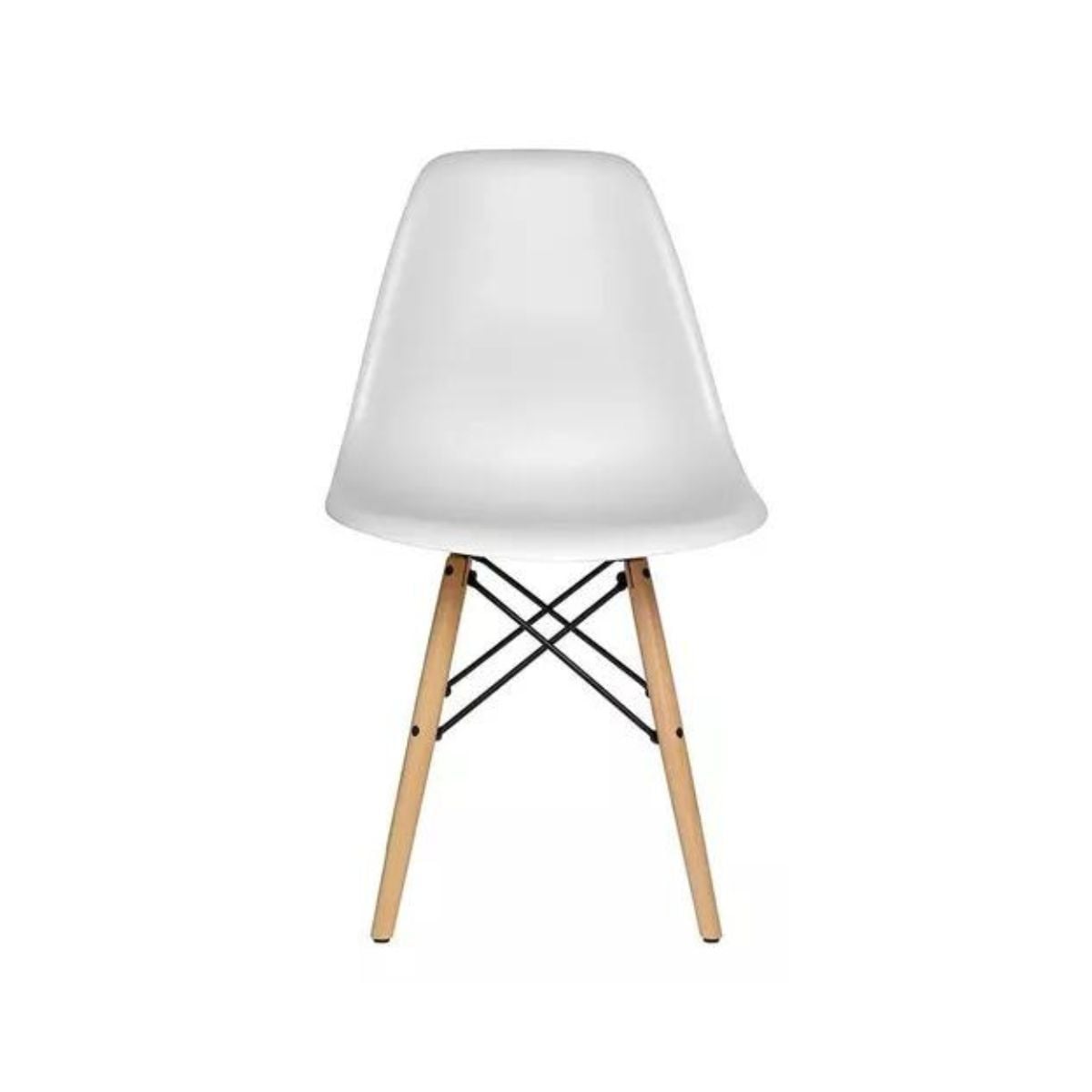 PACK TODODESCUENTO BLANCO 4 SILLAS EAMES DSW COMEDOR BAR NEGOCIO - 4