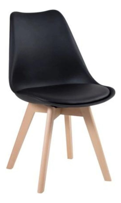 PACK 4 SILLAS TULIP COLOR NEGRO, COMEDOR, BAR, NEGOCIO - 1