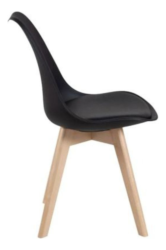 PACK 4 SILLAS TULIP COLOR NEGRO, COMEDOR, BAR, NEGOCIO - 2