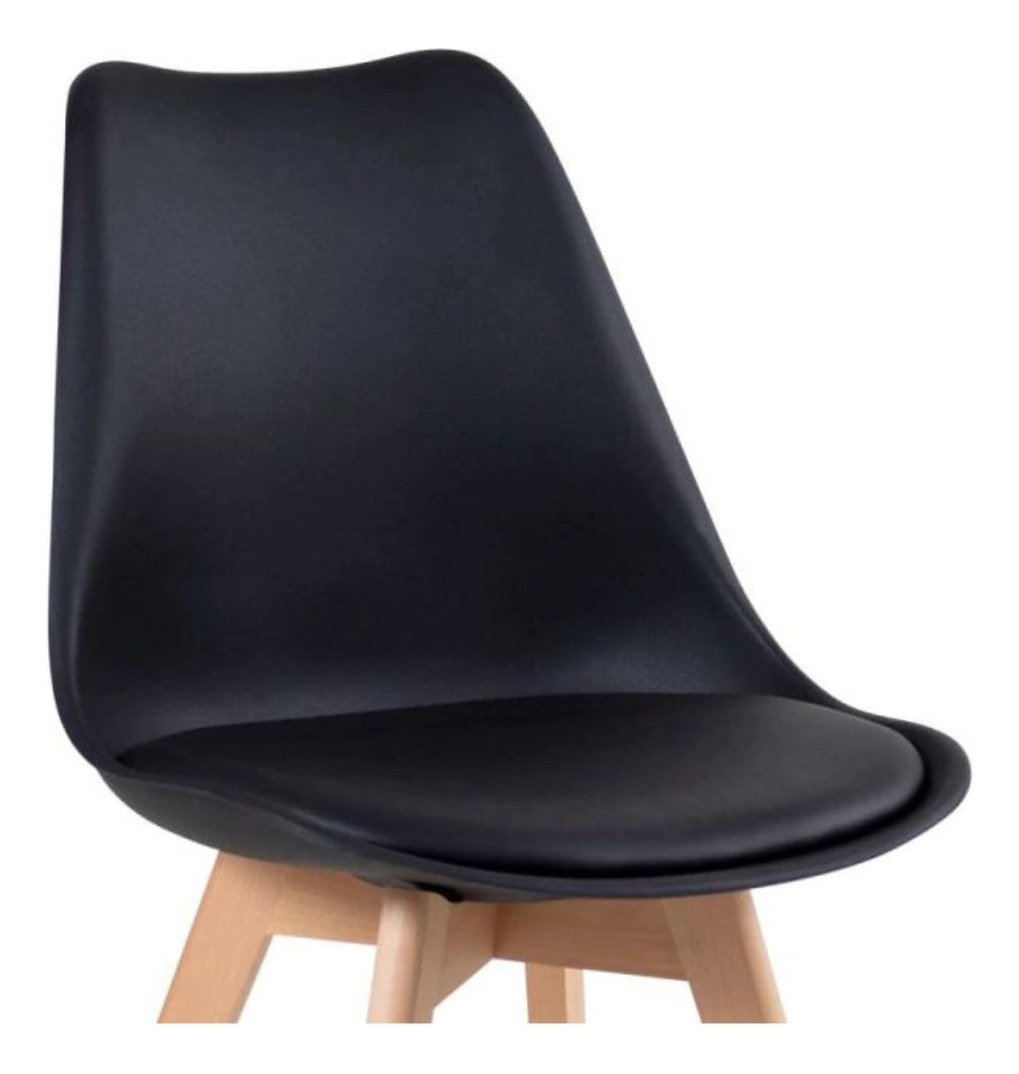 PACK 4 SILLAS TULIP COLOR NEGRO, COMEDOR, BAR, NEGOCIO - 4