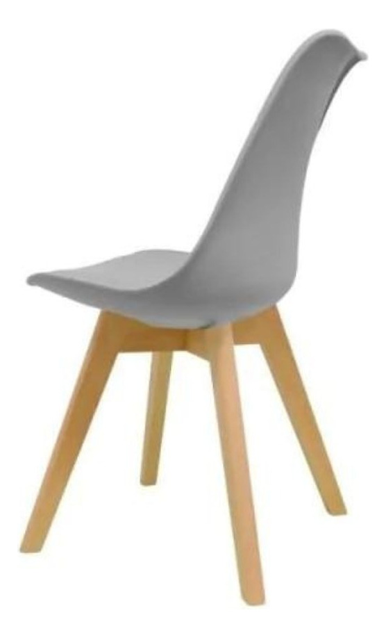 PACK 4 SILLAS TULIP COLOR GRIS, COMEDOR, BAR, NEGOCIO - 3