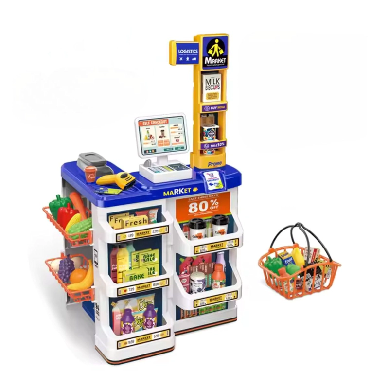 JUEGO SET SUPERMERCADO 60 PCS CON CESTA - 1