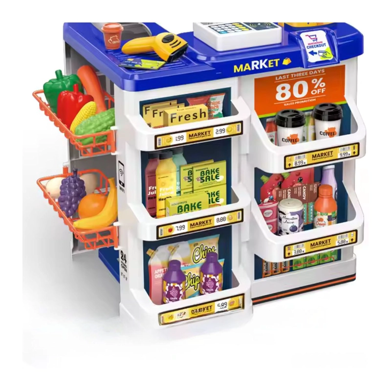 JUEGO SET SUPERMERCADO 60 PCS CON CESTA - 4