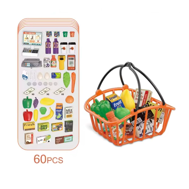 JUEGO SET SUPERMERCADO 60 PCS CON CESTA - 5