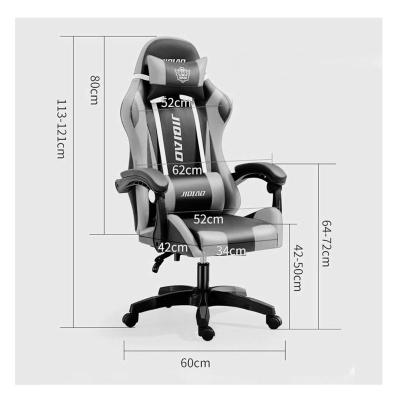 SILLA GAMER JIQUIAO NEGRO - 2
