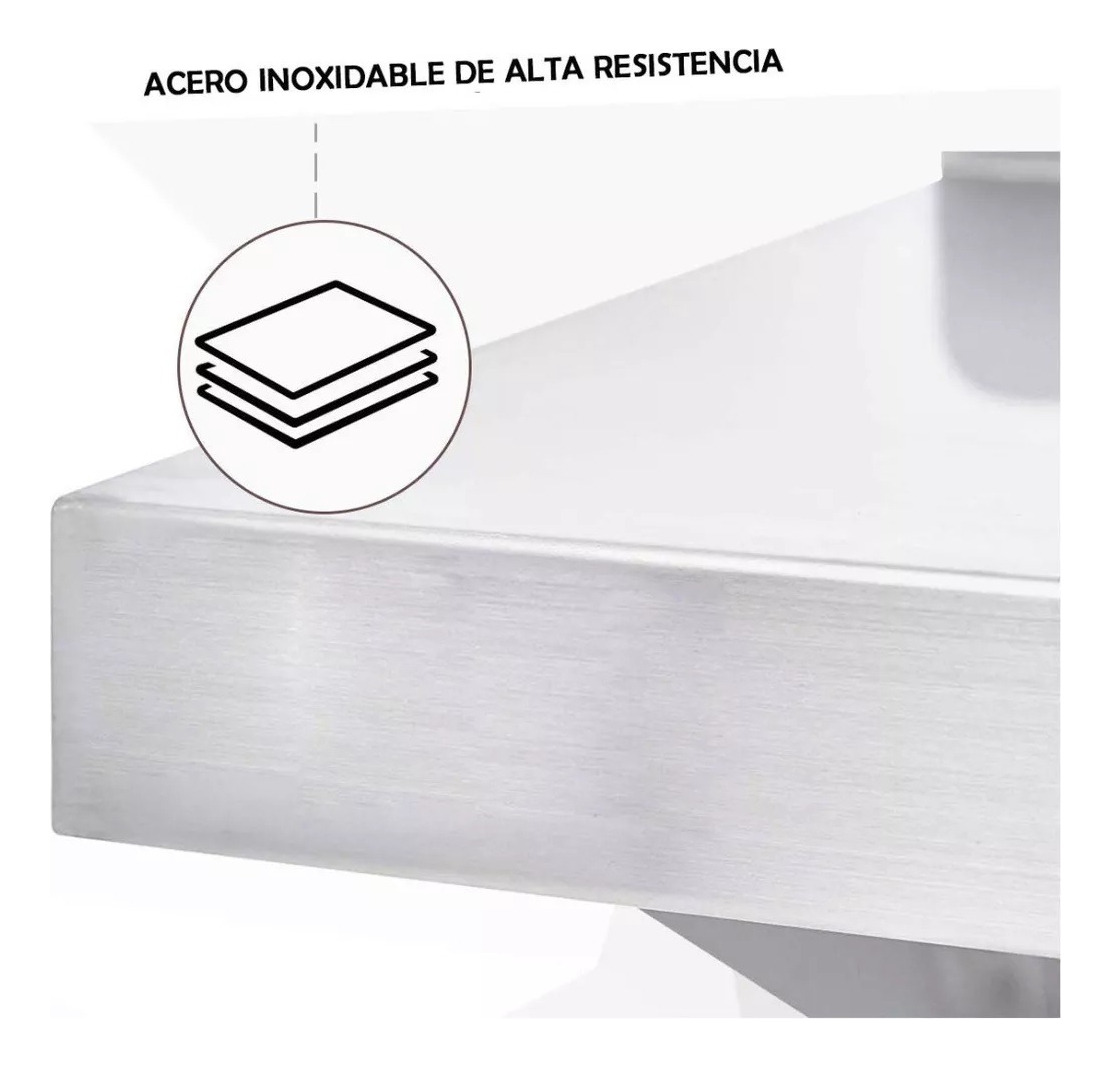REPISA MURAL ACERO INOX 140CM, RESTAURANT BOZZO - 3