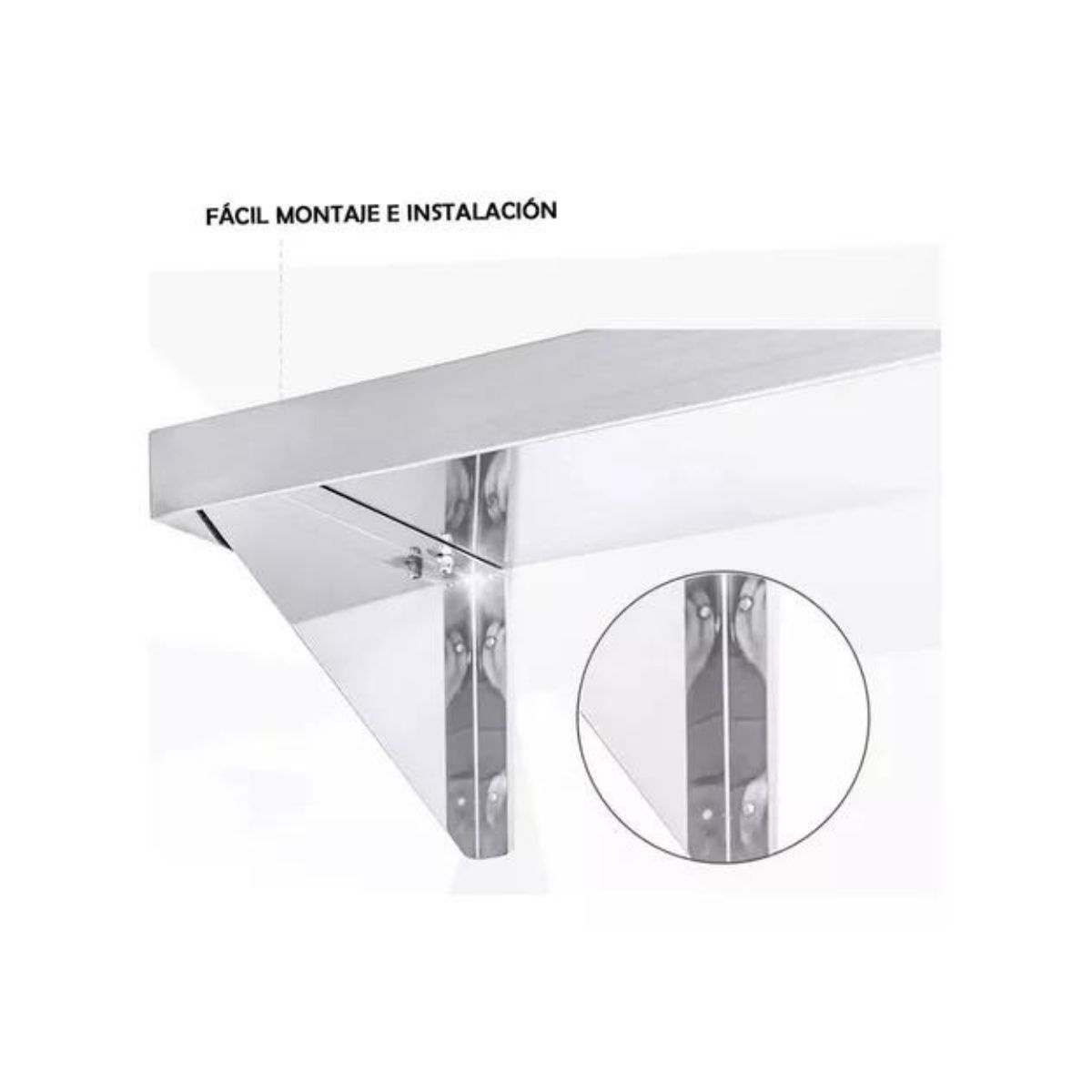 REPISA MURAL ACERO INOX 140CM, RESTAURANT BOZZO - 6