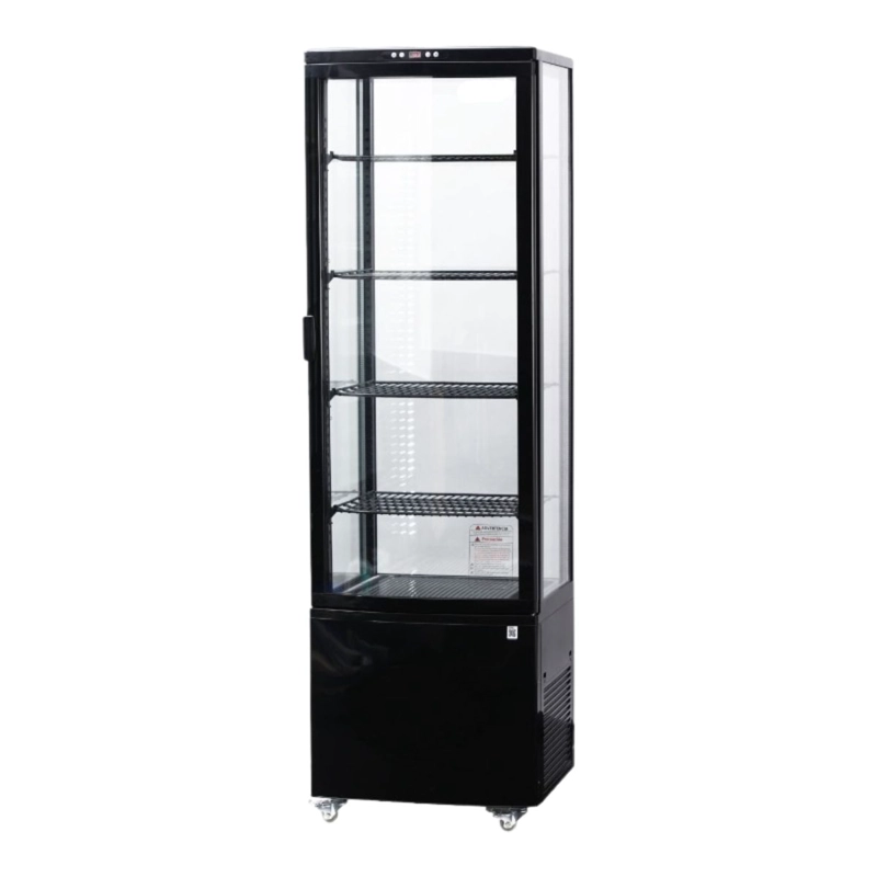 VITRINA VERTICAL PASTELERA R-300 NEGRA  BOZZO - 4