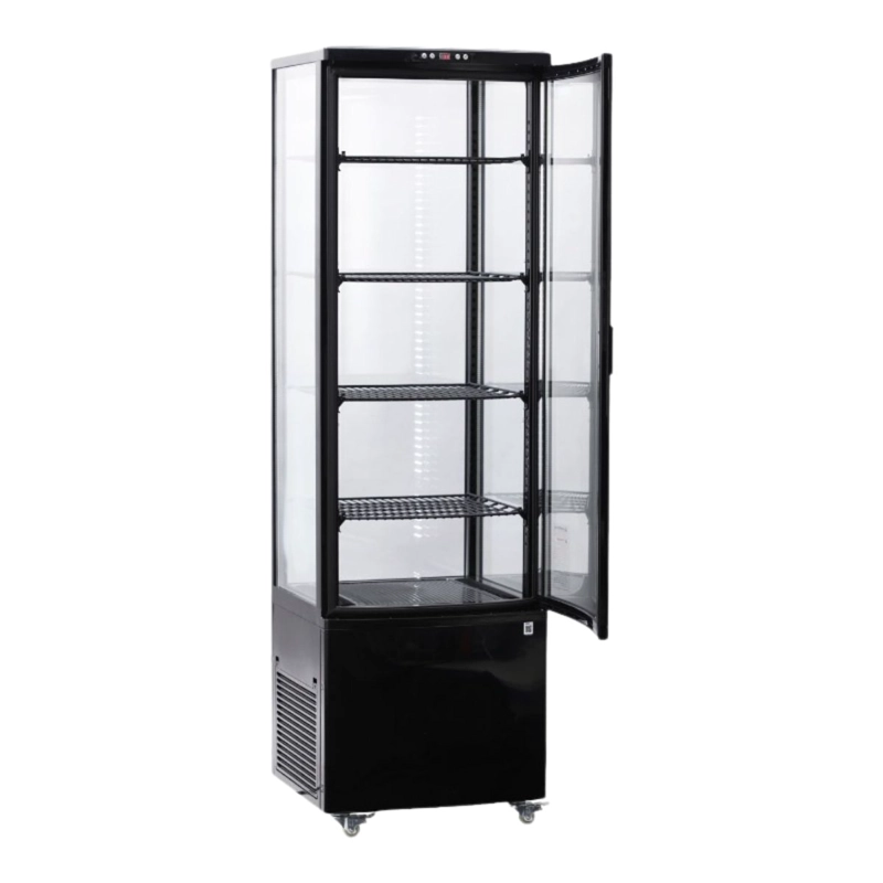 VITRINA VERTICAL PASTELERA R-300 NEGRA  BOZZO - 5