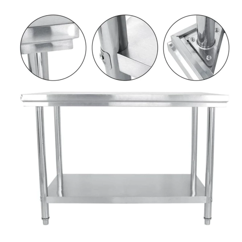 MESON CENTRAL ACERO INOX 180CM NEGOCIO, BOZZO - 3