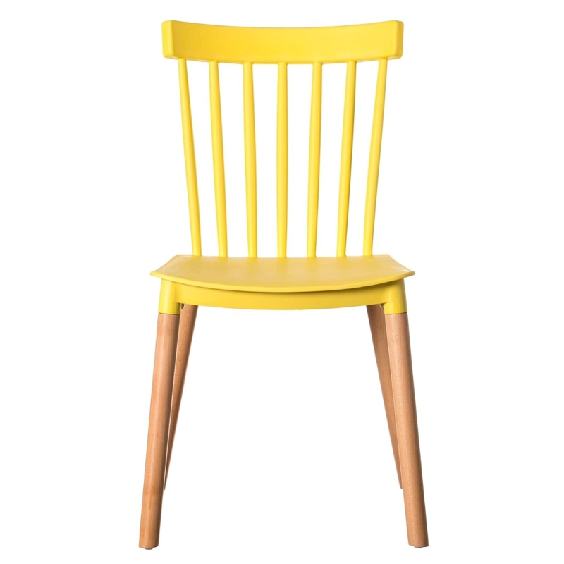 PACK 6 SILLAS WINDSOR COMEDOR, TERRAZA, RESTAURANT- AMARILLA - 2