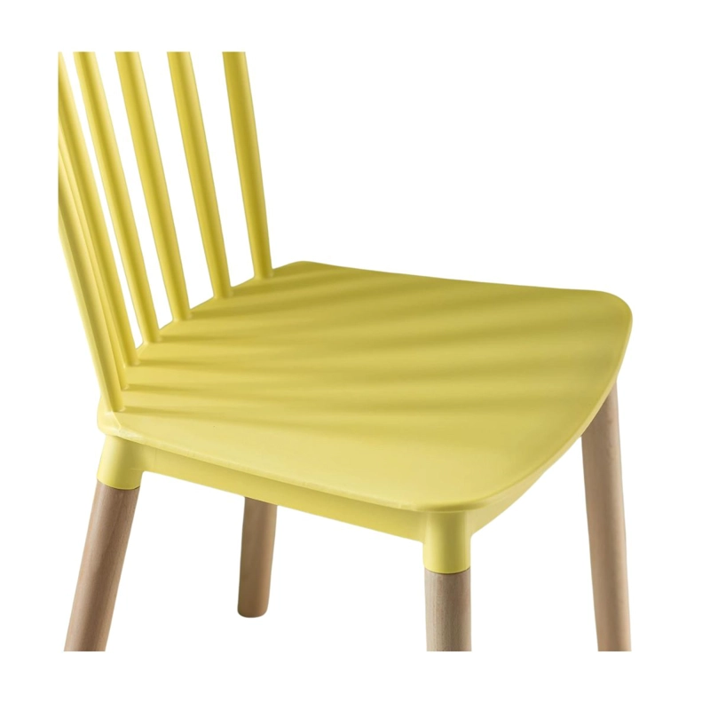 PACK 6 SILLAS WINDSOR COMEDOR, TERRAZA, RESTAURANT- AMARILLA - 5