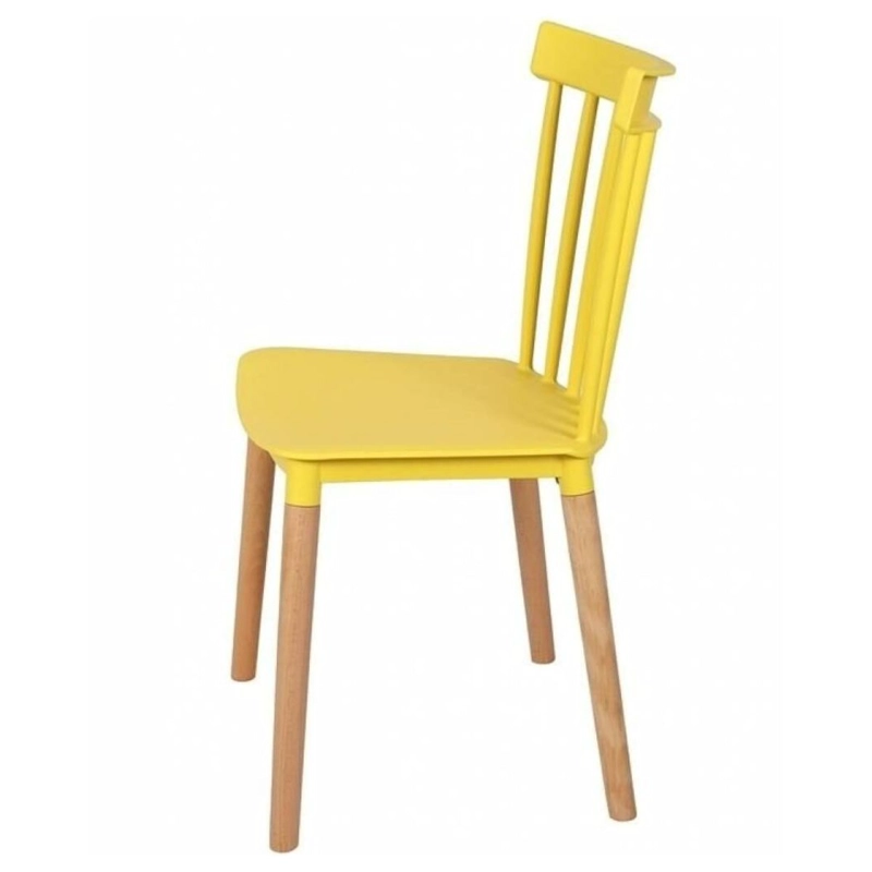 PACK 6 SILLAS WINDSOR COMEDOR, TERRAZA, RESTAURANT- AMARILLA - 6