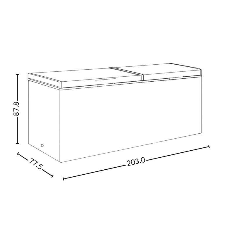CONGELADOR INDUSTRIAL BOZZO 750 LITROS - TAPA DURA - 5