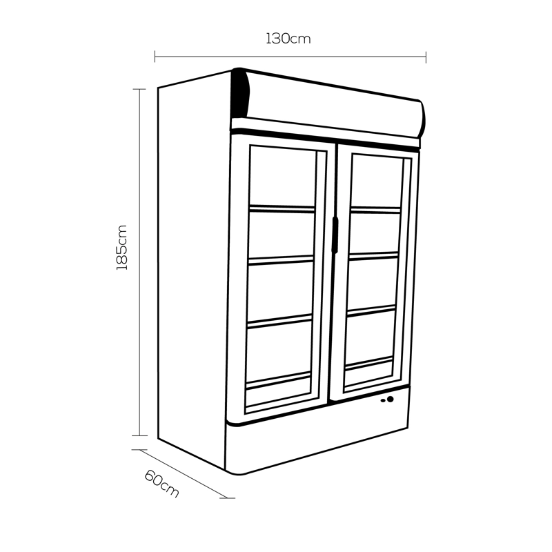 VISICOOLER LC-600 (2 PUERTAS) - 3
