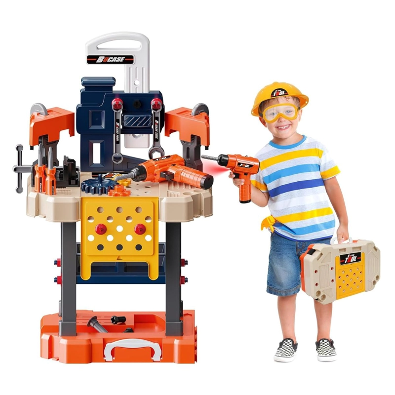 JUEGO MESA DE HERRAMIENTAS KIDS TOOL 78 PSC- 8802 - 7