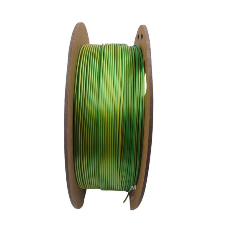 FILAMENTO TRONXY PLA+ SILK (DOUBLE COLOR) YELLOW/GREEN - 2