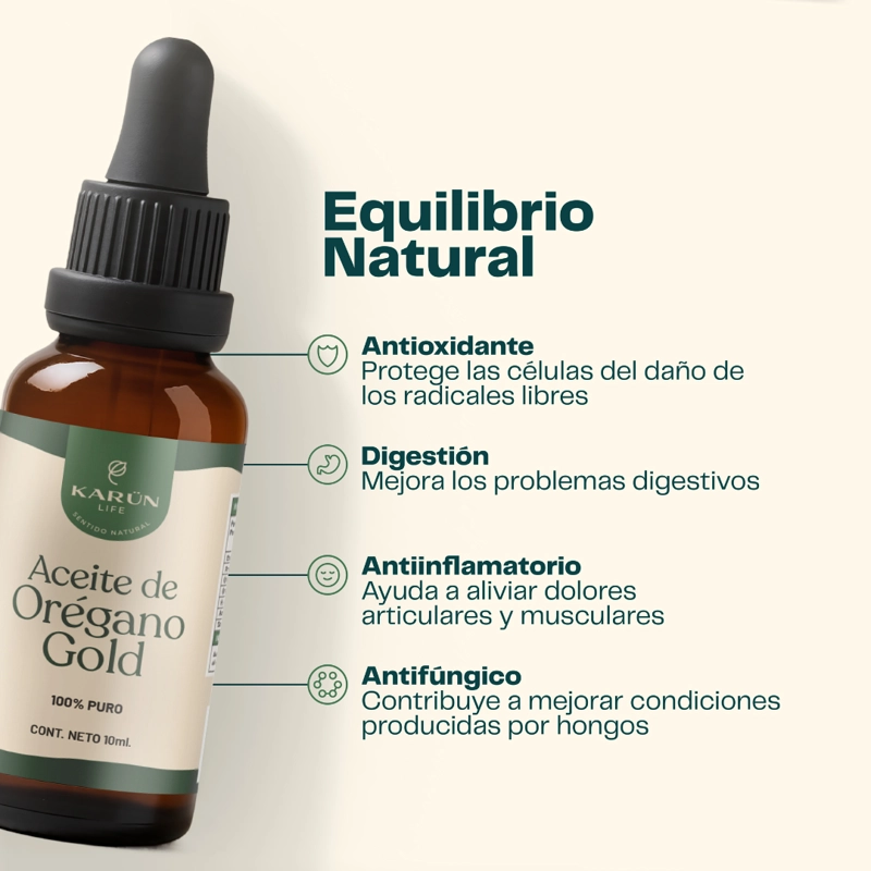 ACEITE DE OREGANO LIQUIDO 30 ML - 86%-90% CARVACROL - 3