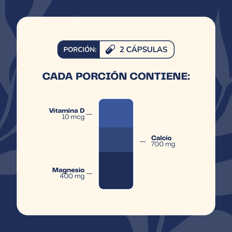 CALCIO + MAGNESIO + VITAMINA D 90 CAPSULAS 550 MG - 5