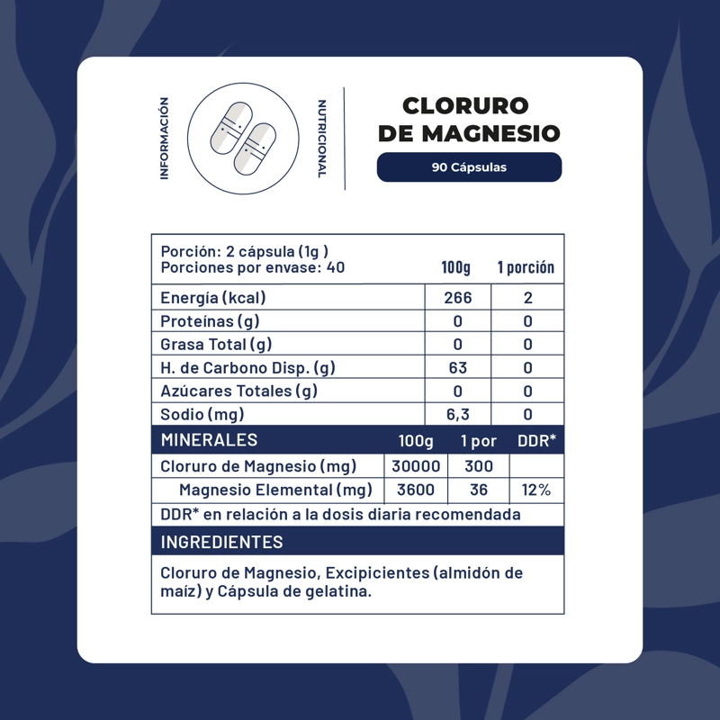 CLORURO DE MAGNESIO PACK PREMIUM - 3 FRASCOS (270 CAPSUSLAS) - 2