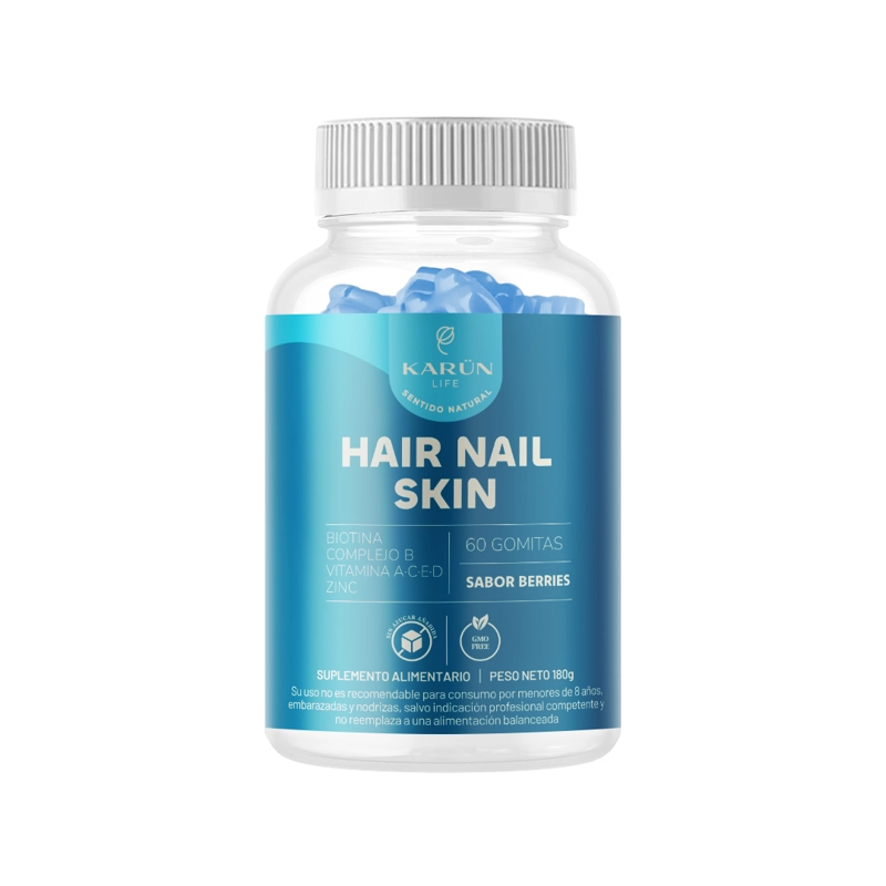 BIOTINA HAIR NAILS & SKIN GOMITAS | PELO UÑAS PIEL | 60 UNI - 1