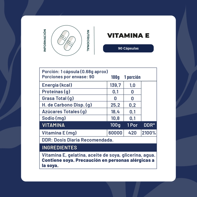 VITAMINA E 90 CAPSULAS SOFTGEL 400UI - 2