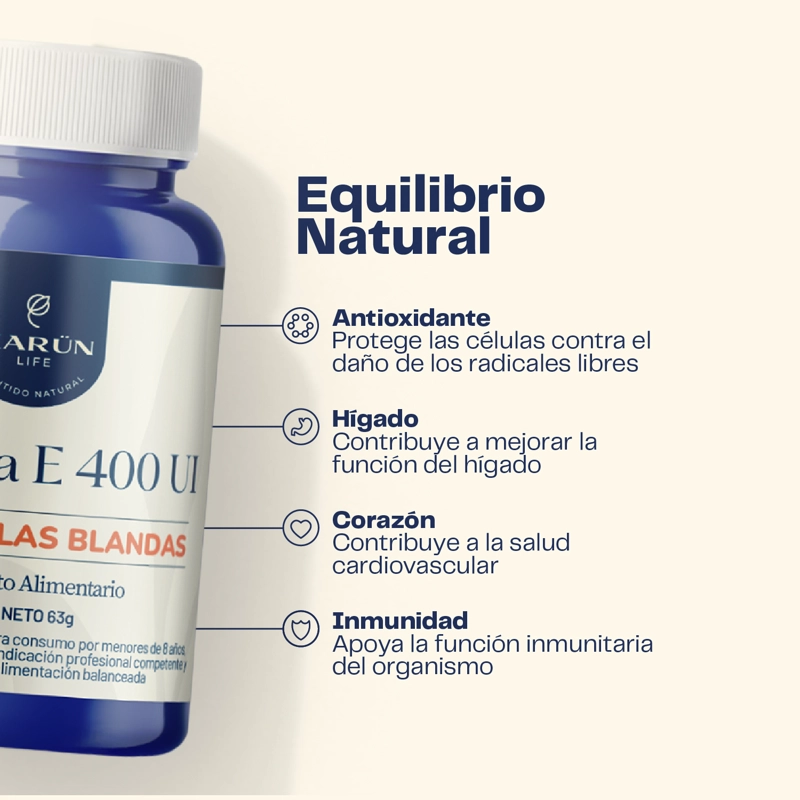 VITAMINA E 90 CAPSULAS SOFTGEL 400UI - 3