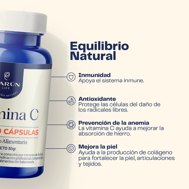 VITAMINA C 60 CAPSULA 500 MG - 3