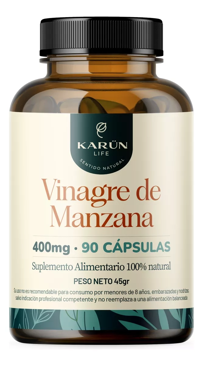 VINAGRE DE MANZANA 90 CAPSULAS 345 MG - 1