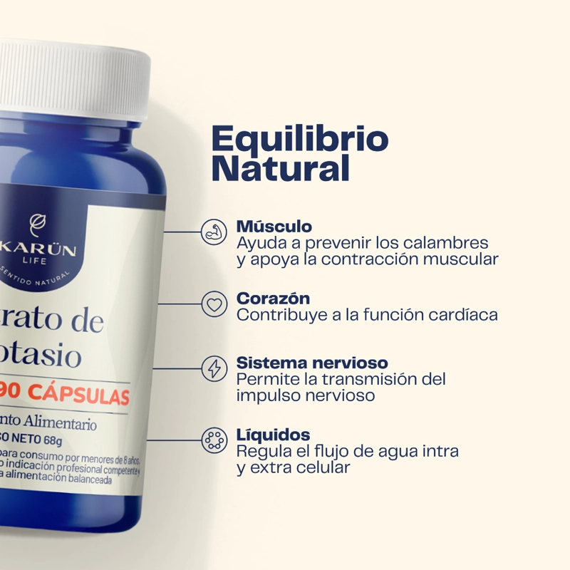 CITRATO DE POTASIO 90 CAPSULAS 550 MG - 3