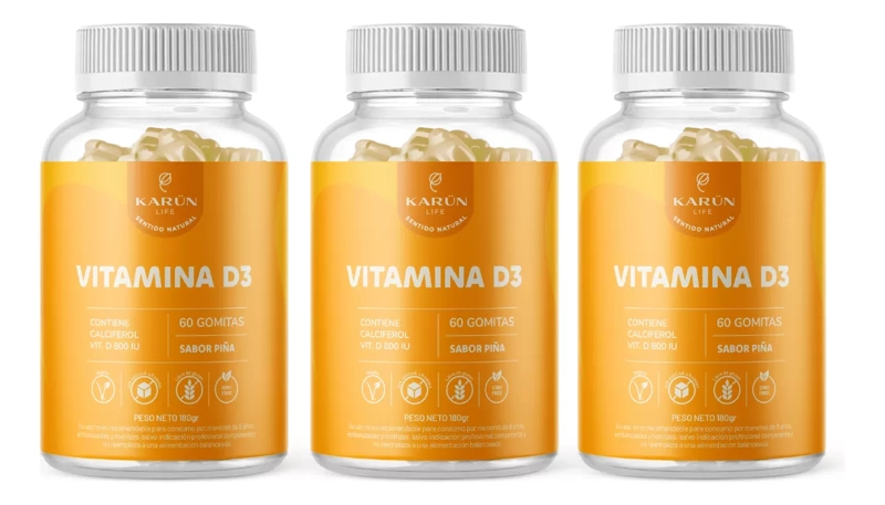 PACK GOMITAS VITAMINA D3 180 UNIDADES - 1