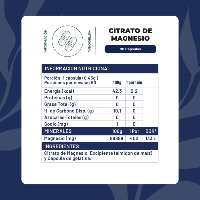 PACK 2 CITRATO DE MAGNESIO PREMIUM PARA 6 MESES - 2