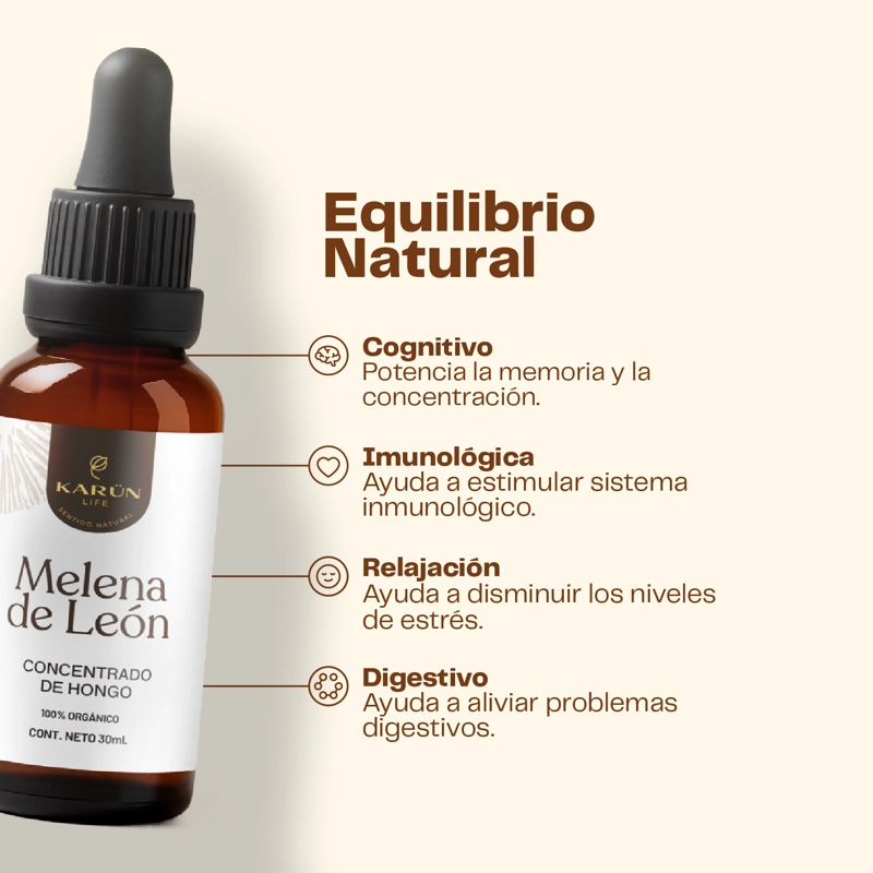 MELENA DE LEON HONGO PREMIUM DOBLE EXTRACTO GOTAS 30ML - 3