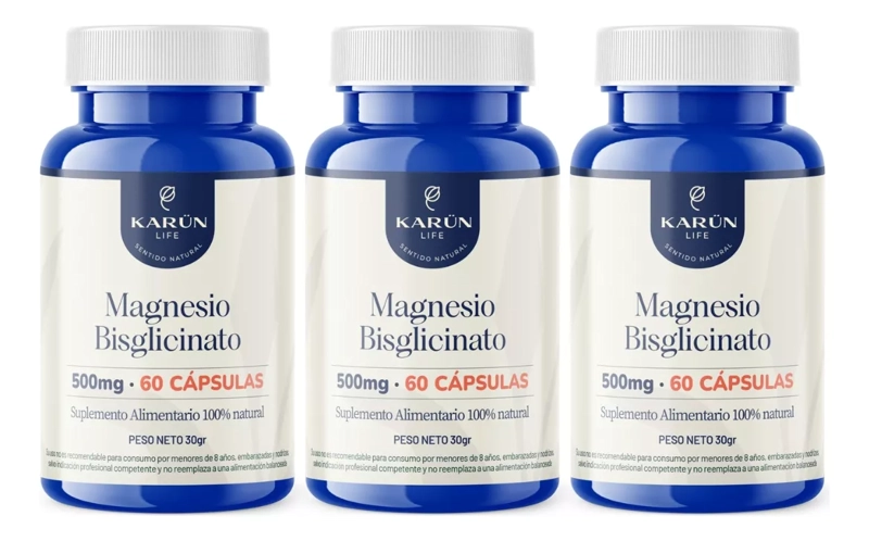 MAGNESIO BISGLICINATO PACK 3 MESES - KARUNLIFE - 1