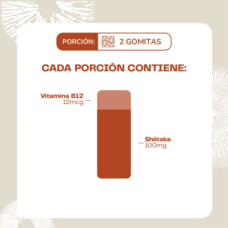 SHIITAKE HONGO - 60 GOMITAS - 5