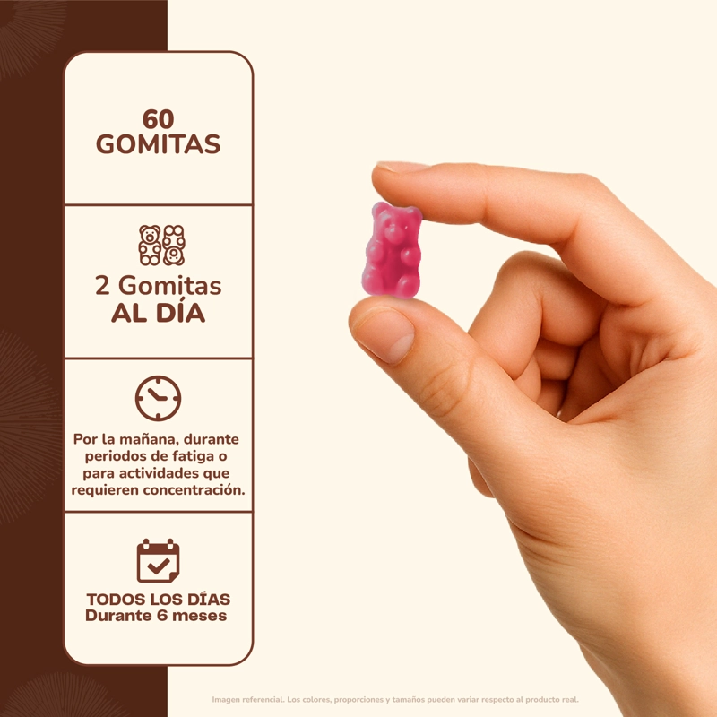 MELENA DE LEON HONGO - GOMITAS 60 UNI - 4