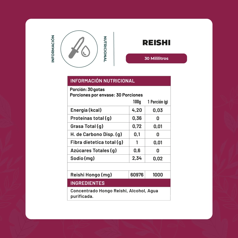 REISHI HONGO PREMIUM DOBLE EXTRACTO GOTAS 30ML - 2