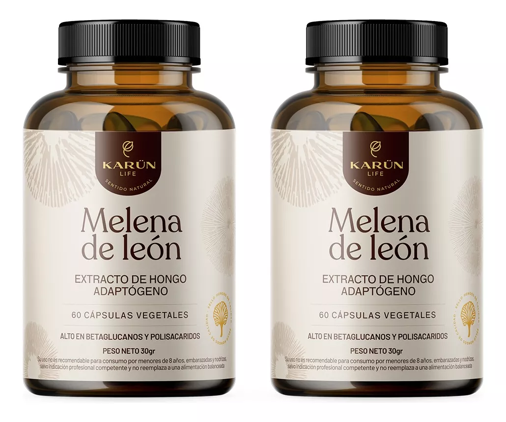 MELENA DE LEON HONGO 500MG - 120 CAPSULAS - MEMORIA - 1