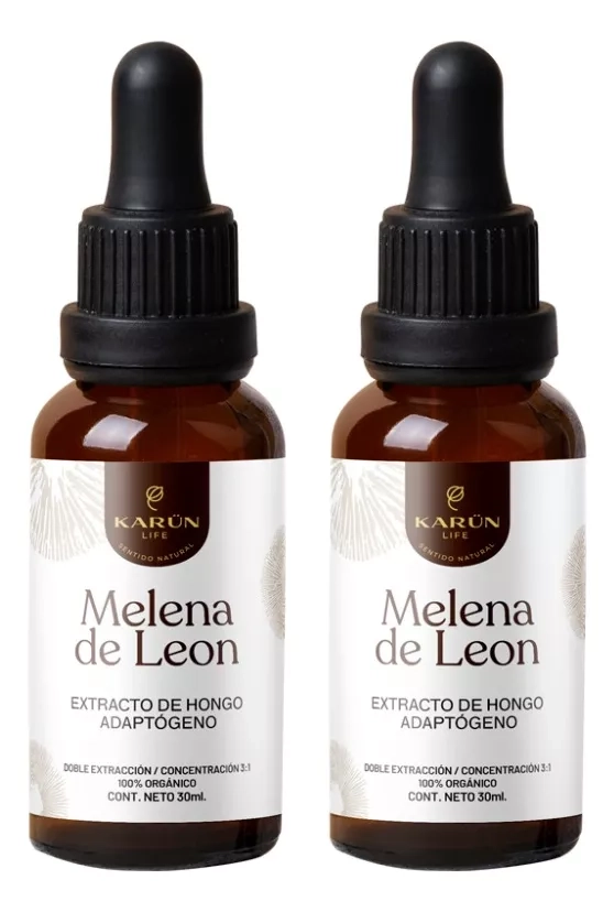 PACK 2 X MELENA DE LEON HONGO DOBLE EXTRACTO GOTAS 30ML - 1