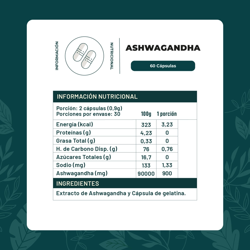 Pack X2 Ashwagandha 120 Capsulas Karun Life - 2