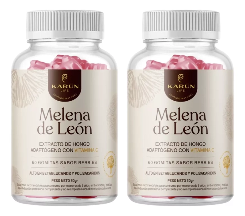 MELENA DE LEON HONGO - PACK 2 X GOMITAS 60 UNI - 1