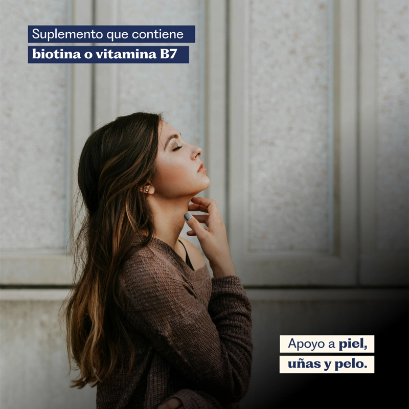 BIOTINA 150MCG 60 CAPSULAS - UÑAS PIEL CABELLO - KARUNLIFE - 6