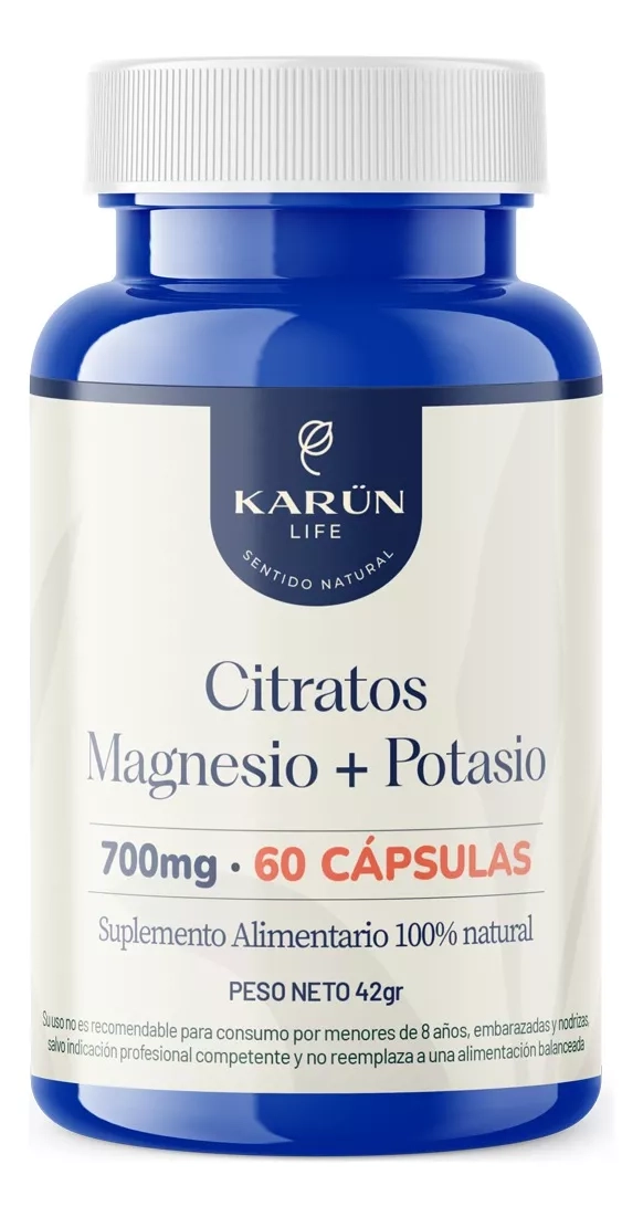 CITRATO DE MAGNESIO + CITRATO DE POTASIO 700MG - 60 CAP - 1