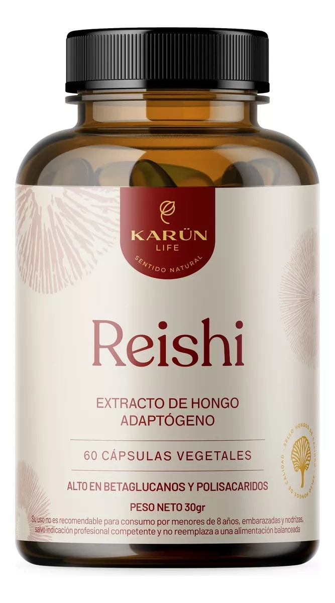 REISHI HONGO 500MG - 60 CAPSULAS - SISTEMA INMUNE - 1