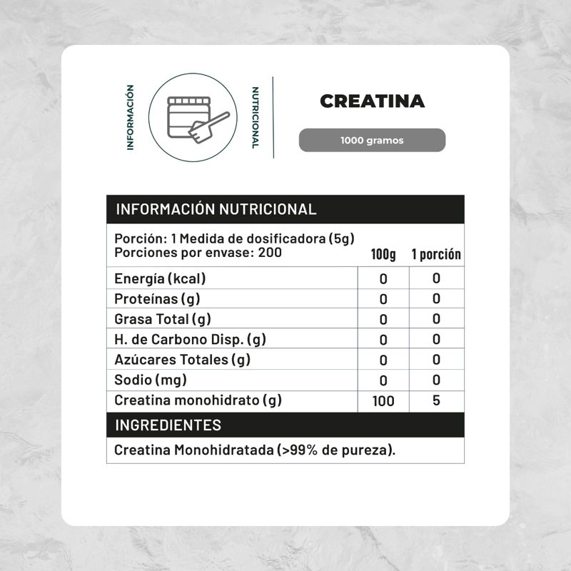 CREATINA MONOHIDRATADA POLVO 1KG KARUN LIFE - 3